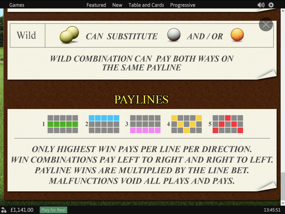 GOLDEN TOUR Online SLOT Paylines